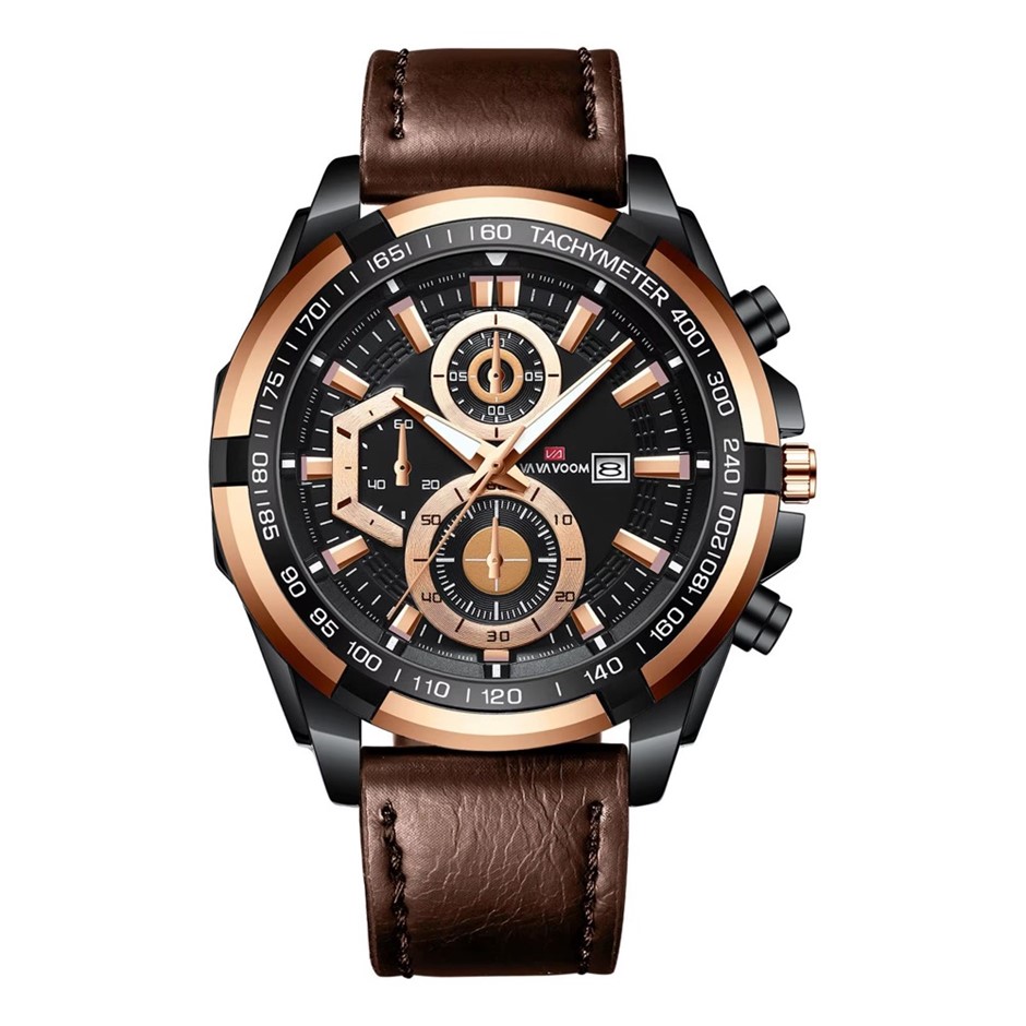 Men's Supercar Racing Analog Calendar Luminous Quartz Waterproof Watch