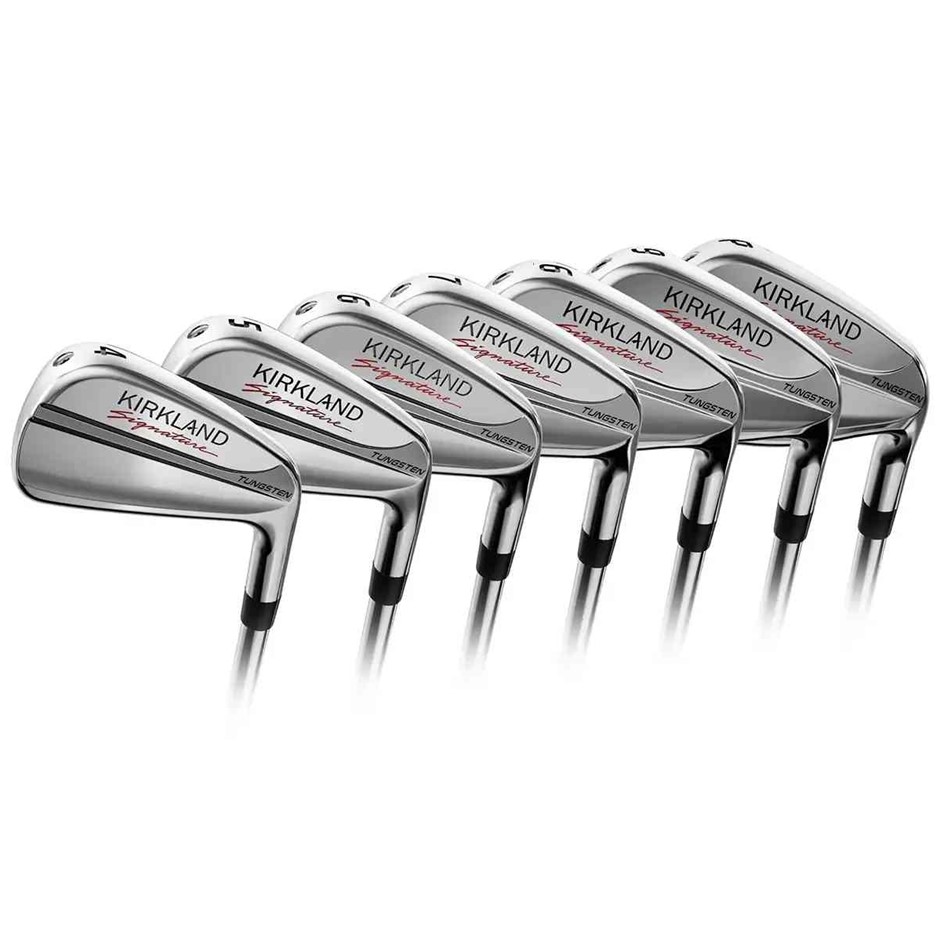 SIGNATURE 7-Piece Golf Iron Set, Stiff Flex, Irons: 4i, 5i, 6i, 6i, 7i, 9i