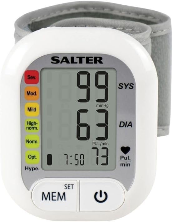 SALTER Automatic Wrist Blood Pressure Monitor. NB: Damaged packaging.