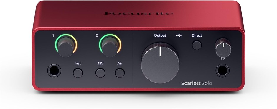 FOCUSRITE Scarlett Solo 4th Generation Audio Interface.