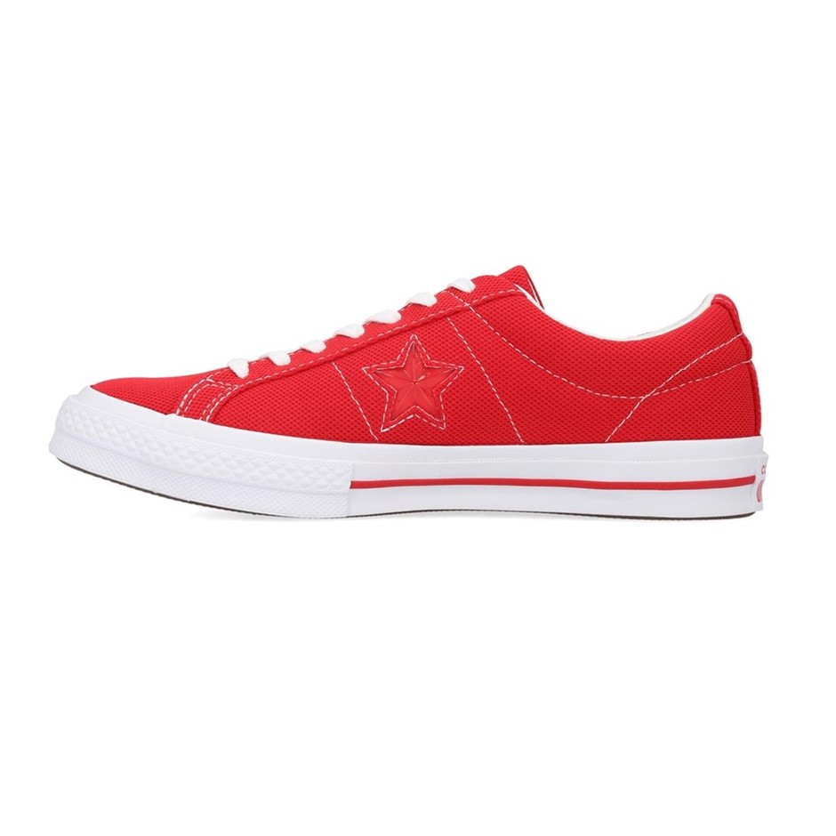 CONVERSE Unisex's One Star Ox Shoes US Size: 10(M), 12(W), Enamel Red / Whi