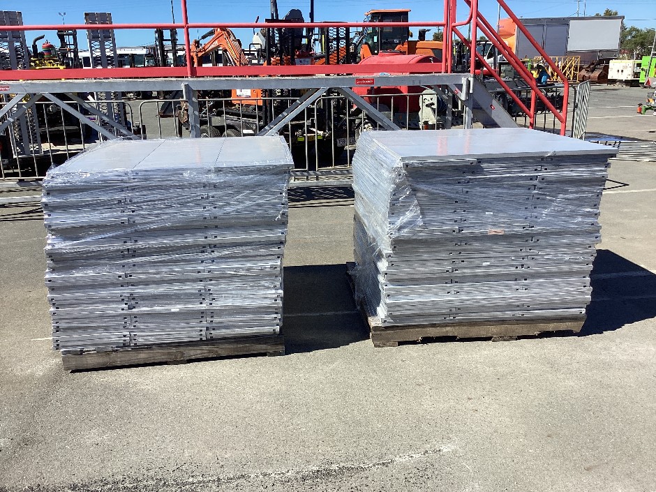 Qty Steel Shelving Panels x 2 Pallets