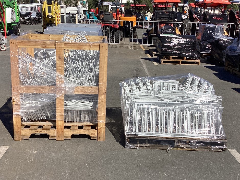 <p>Qty Plastic Coated Wire Filing Racks</p>