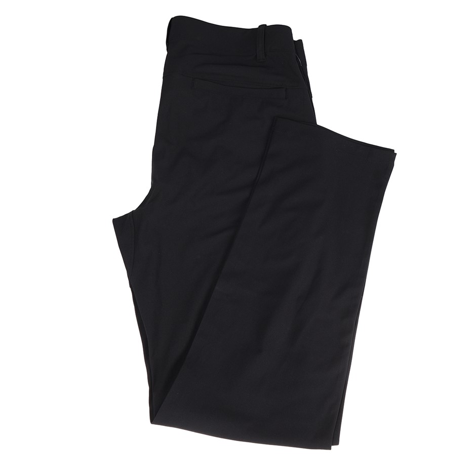 ROUGH DRESS Men's Stretch Pants, Size 38x32, 100% Polyester, Black. Buyers