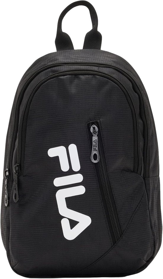 FILA Unisex Sling Bag with Adjustable Strap, Black, One Size, LWL23245.