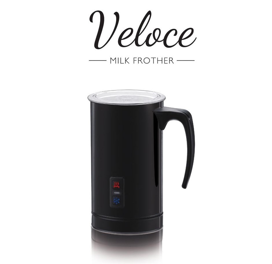 VELOCE Milk Frother, Black.