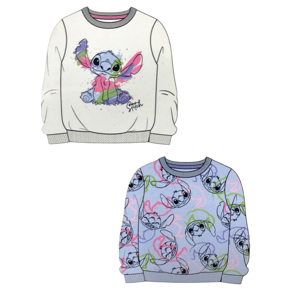 2-Pack DISNEY Kids' Character Sweaters, Size 7, White (Stitch). Buyers Not