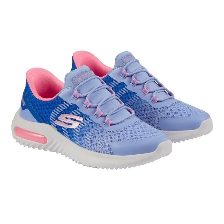 SKECHERS Kids' Swift Fit Shoes, Size US3 / EU35, Purple (BLNV), 17342L. Bu