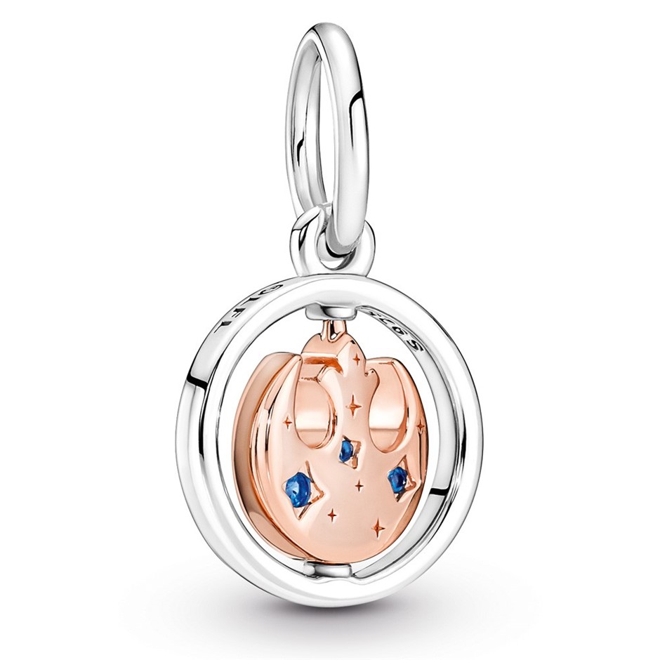 Star Wars Rebel Alliance sterling silver and 14k rose gold-plated pendant