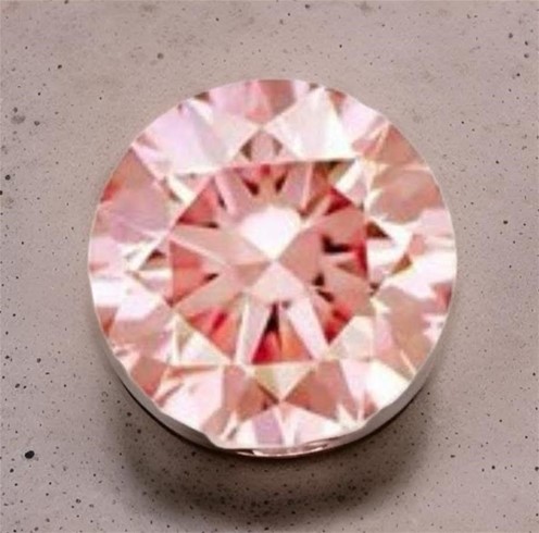 0.01 Carat West Australian Pink PC 1 round diamond certified