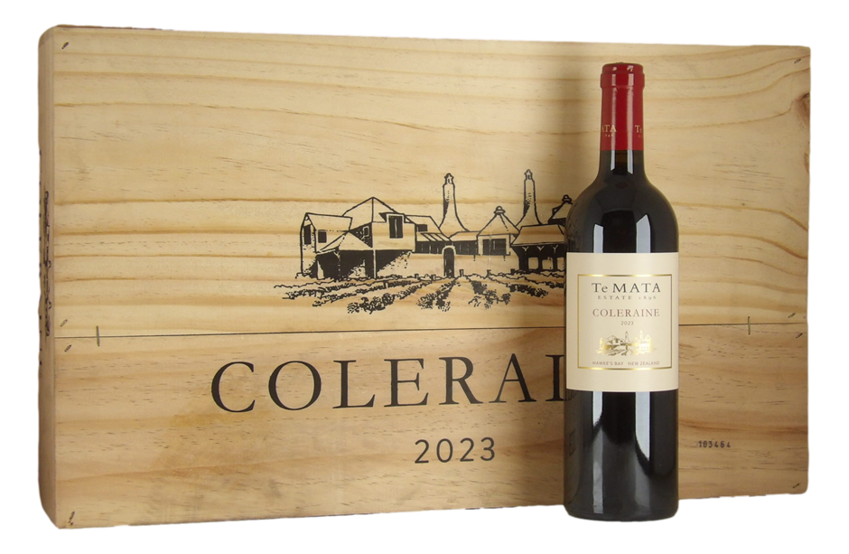 Te Mata Coleraine Cabernet Merlot Woodenbox 2023 (6x 750mL) Hawke`s Bay