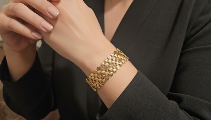 18k Italy Stamped Rose Gold Filled Bracelet-Quality Guarantee-18.5cm