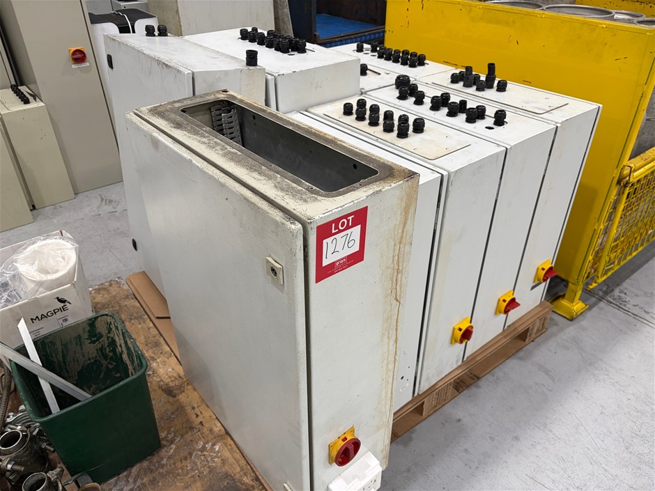 Pallet of 9x Assorted Electrical Control Cabinets