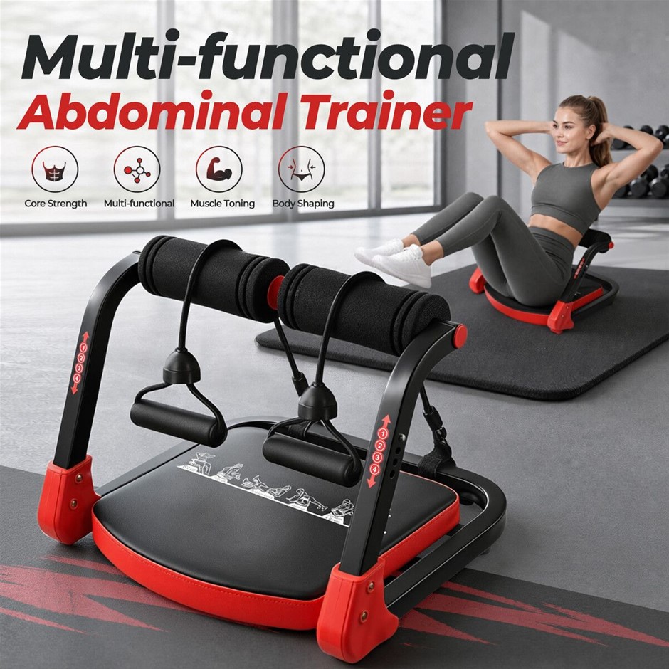 Ab Machine Abdominal Trainer Adjustable Resistance Core Workout 150kg
