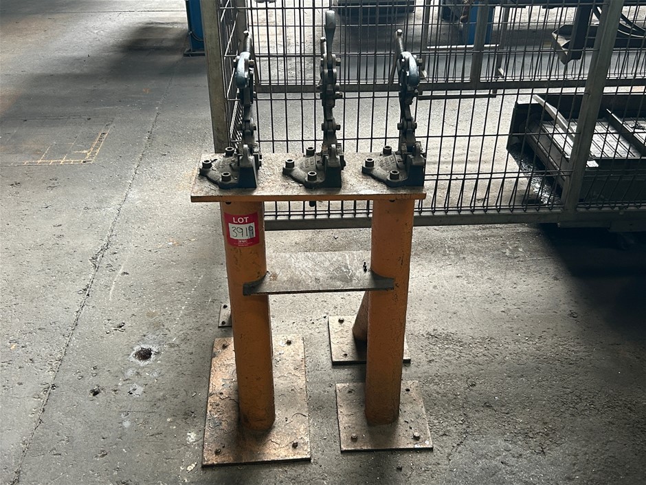 3 x Irwin Record 931/20 Hinge Pipe Vice