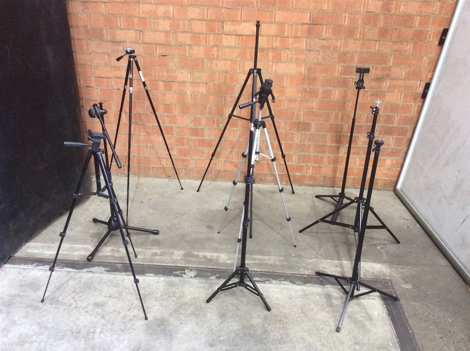 Camera Tripod Stands (Lot of 9)