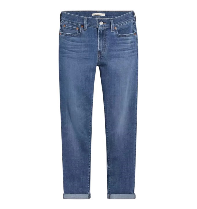 LEVI'S Women's Mid Rise Boyfriend Jeans, Size 31x27, LapisGem-MediumWash (0