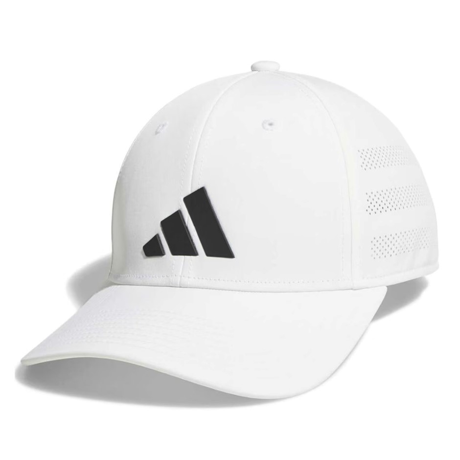 ADIDAS Men's Cap, L/XL, White/Black, JK9599 (1819275). NB: dirt stains.