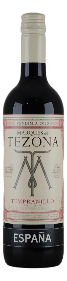 Marques de Tezona Tempranillo 2020 (6x 750mL), Spain.