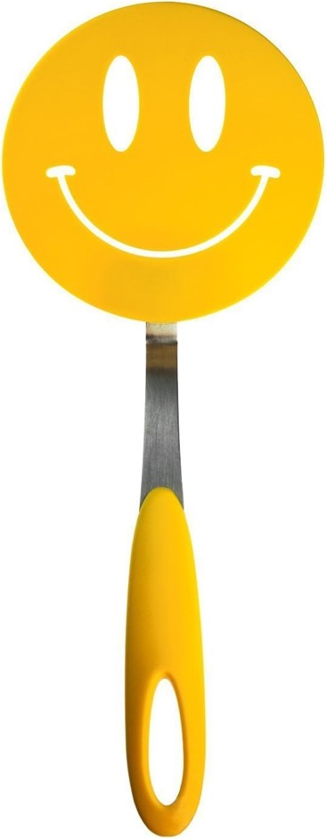 TOVOLO Spatulart Smiley Face Nylon Flex Turner, Safe for Non-Stick Cookware