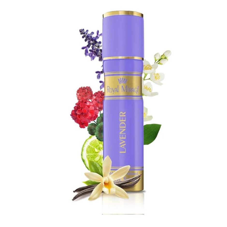 Royal Mirage Lavender Body Deodorant Spray for Unisex 200 ml Buyers Note -
