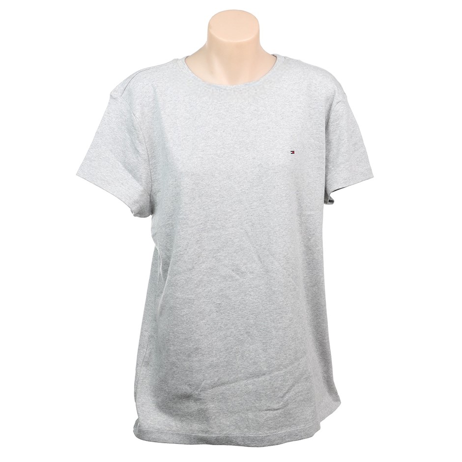 2 x TOMMY HILFIGER Women's Tee, Size 2XL, 60% Cotton, StoneGreyHeather (4SG