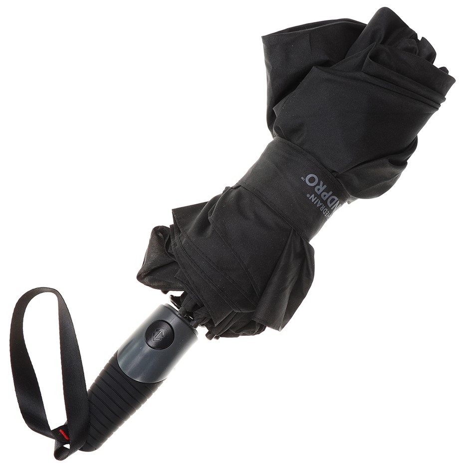 SHEDRAIN Windpro Vented Auto Umbrella, Black. NB: Minor use, not in origina