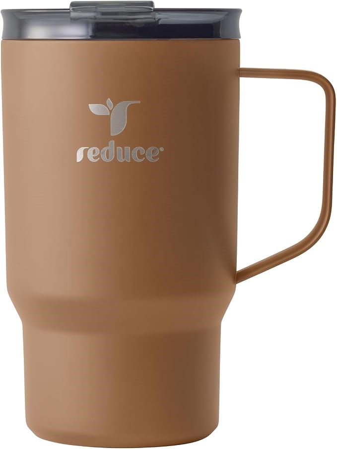 2 x REDUCE Hot1 18oz (530ml) Insulated Stainless Steel Mug, Java. NB: Not i