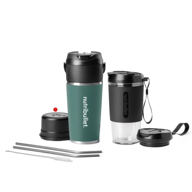 NUTRIBULLET Flip Insulated Portable Blender Club Pack, NBPB0740EUC. NB: Use
