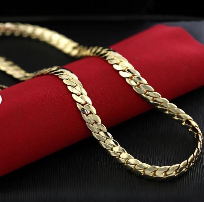 18k/Italy Yellow Gold Filled Cuban Chain - 8.8mm-20inch