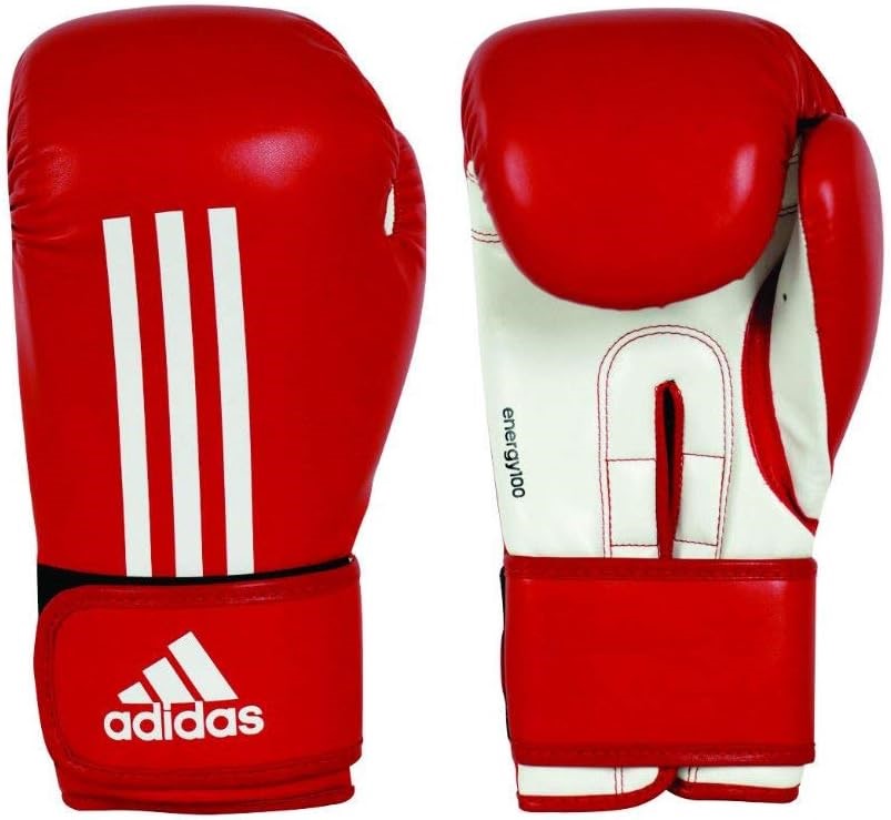 ADIDAS Energy 100 Boxing Gloves in Red and White, Size 10 oz.