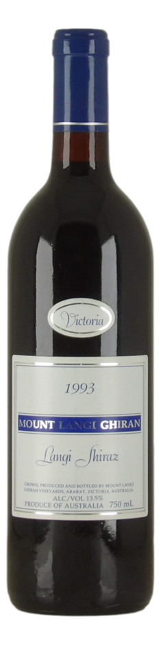 Mount Langi Ghiran Langi Shiraz 1993 (1x 750mL), VIC.