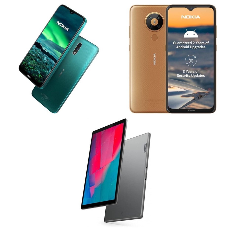 3 x Assorted Mobile Devices, RRP: $1,499, Incl: 1 x Nokia 5.3 6.55" 64GB 4G