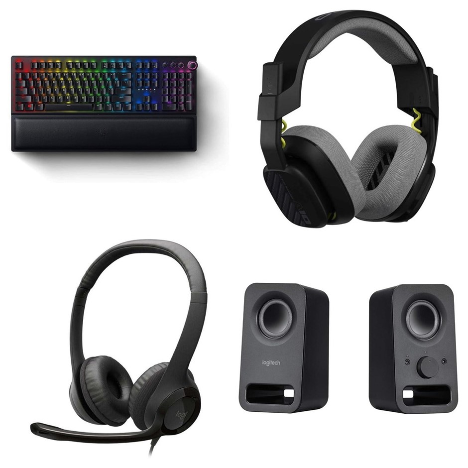 4 x Gaming Accessories. 1 x RAZER BlackWidow V3 Pro (Yellow Switch) Wireles