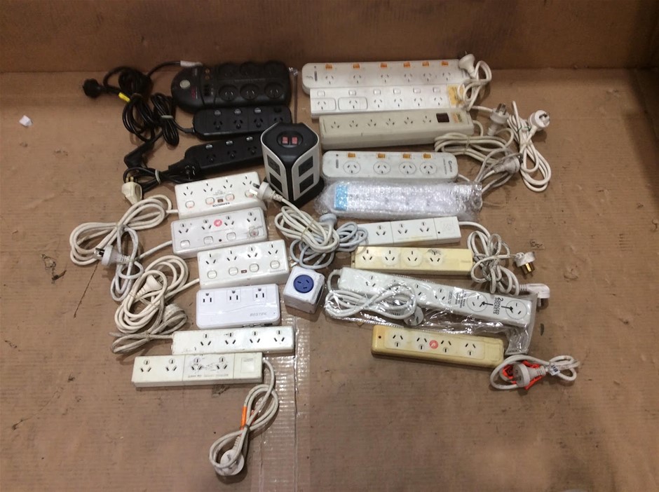 Mixed Brand Power Boards & Extension Leads (Lot Of 20)
