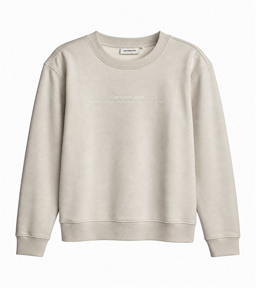 CALVIN KLEIN Moonbeam Comfort Fit Sweatshirt, Size XL. RRP $129