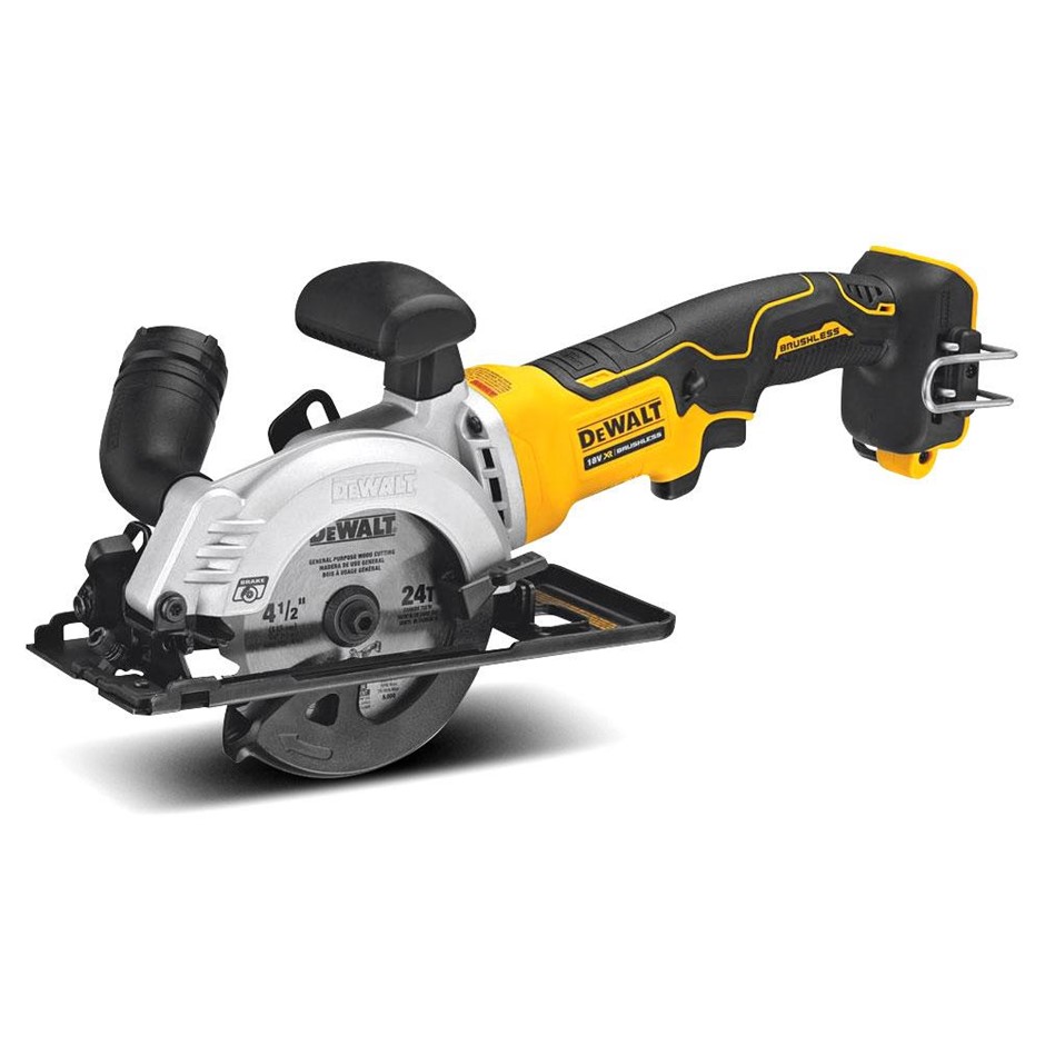DeWALT 18V XR Li-ion Cordless Brushless 115mm (4") Circular Saw - Skin Only