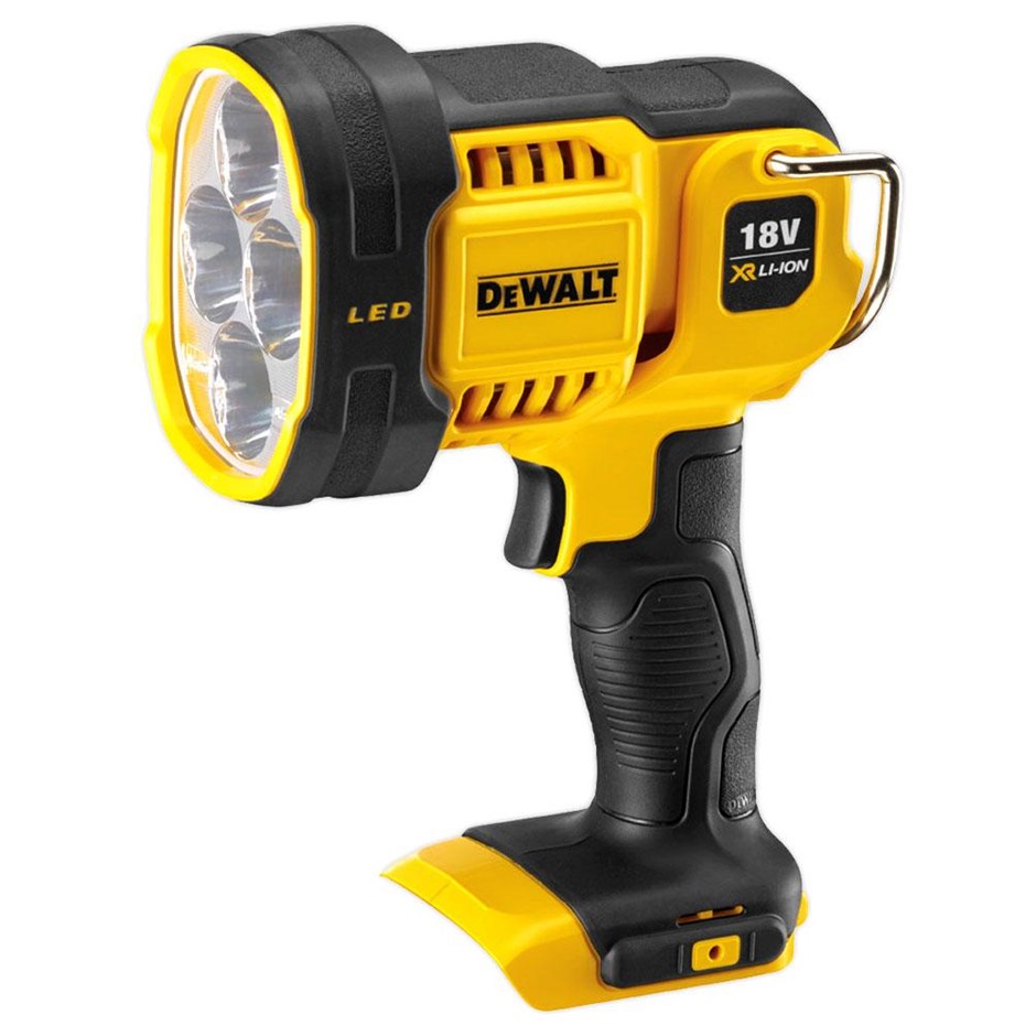 DeWALT 18V Li-ion XR LED Spotlight Torch - Skin Only. NB: Has been use & No