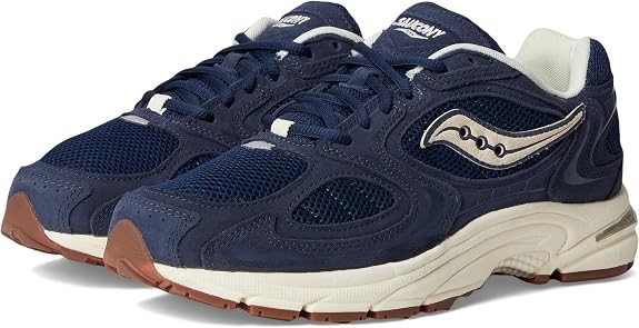 SAUCONY Men's Grid Jazz 9 Sneaker, Navy/Off White, US 6