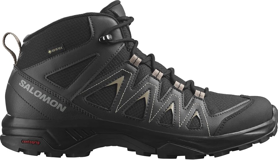 Salomon Men's X Braze Mid GTX Trail Running and Hiking Shoe, Black/Phantom/