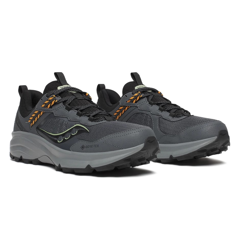 SAUCONY Men's Excursion TR17 GTX Sneaker, Shadow/Black, US 9