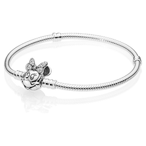 Disney Moments Smooth Bracelet with Shimmering Minnie Size 20