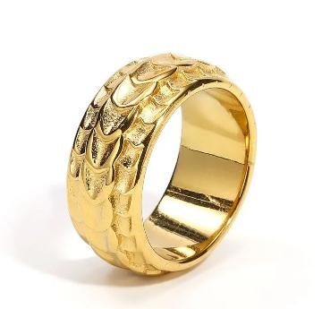 Men's 925 Silver Ring – Gold Finish – S925 Italy Stamped – Size 11 US