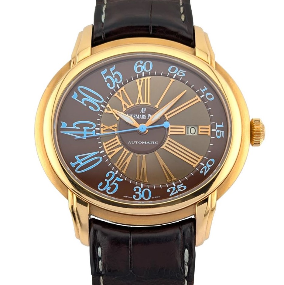 AUDEMARS PIGUET MILLENARY AUTO 45MM 18K PINK GOLD 15320OR.OO.D095CR.01 WXO