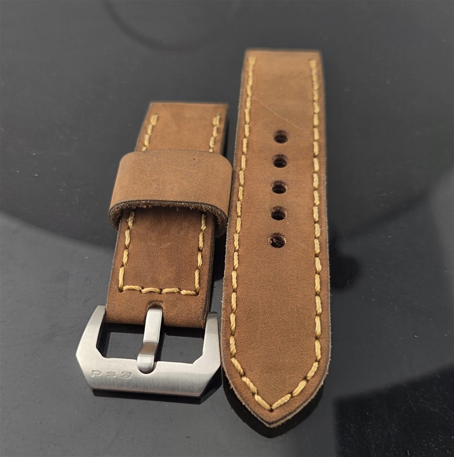 Panerai /other watch strap 24mm Luxury leather handmade band