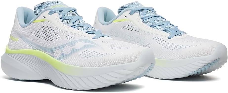 Saucony Women's Kinvara 15 Sneaker, White/Ice Melt, US11