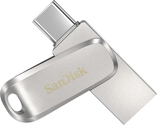 SANDISK Ultra Dual Drive Luxe USB Type-C Flash Drive, 256 GB. Buyers Note