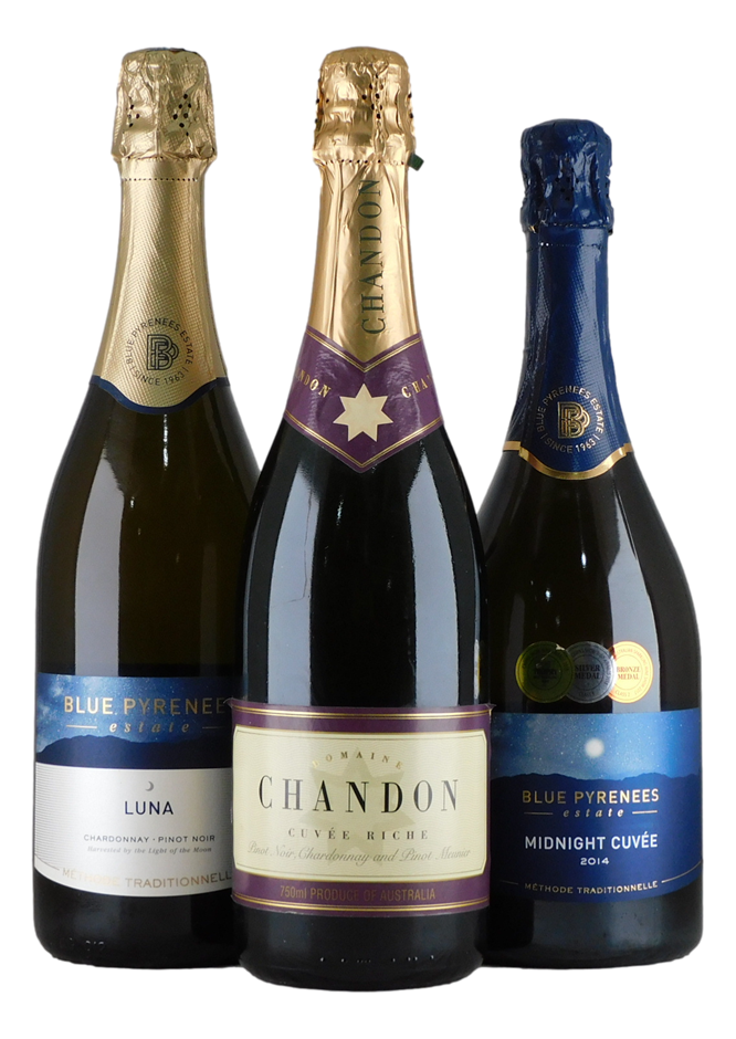 Mixed Sparkling Wine Pack (3x 750ml).