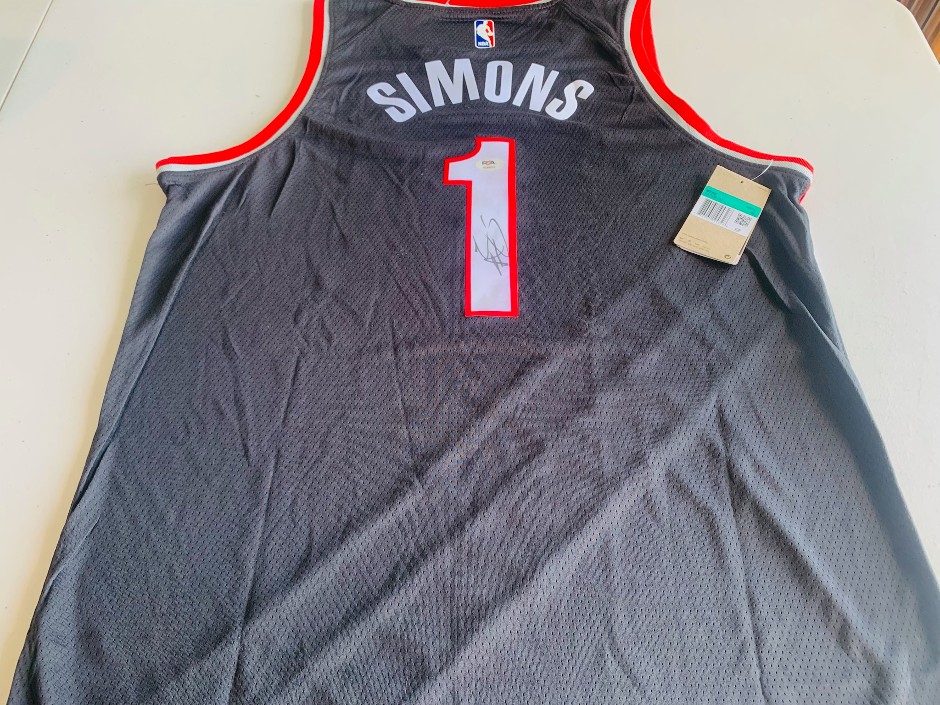 Anfernee Simons signed Nike Jersey  - Portland - PSA/DNA authentication