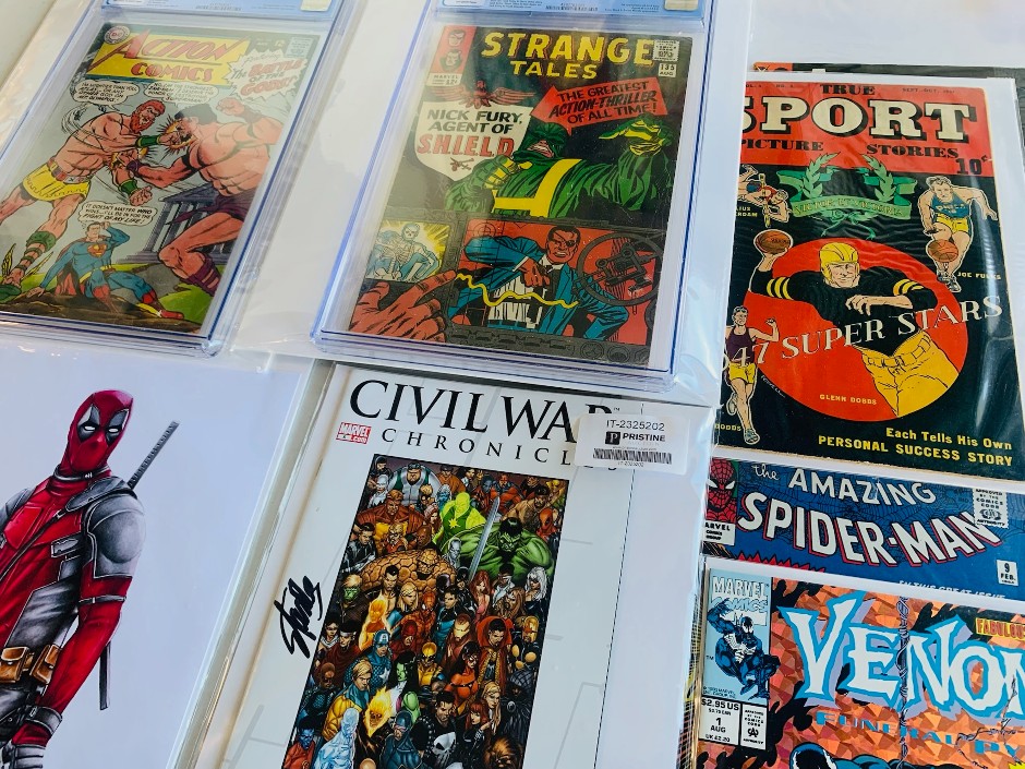 Lot of comics , picture books etc signed Stan Lee , graded / ungraded 19